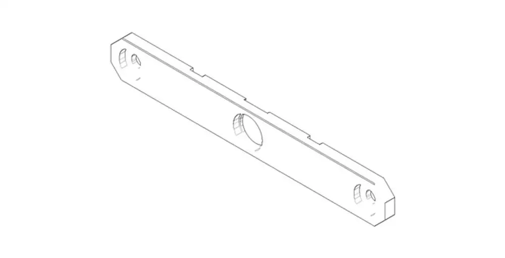 DORNBRACHT WaterFall Halter ERSATZTEILE 091797053 30 x 8 x 222 mm, 09179705390 Galeriebild 1